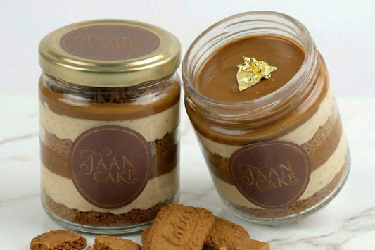 Lotus Biscoff Cheesecake Gourmet Jar [6 Layer] Jaan Media by Digital Gandhi