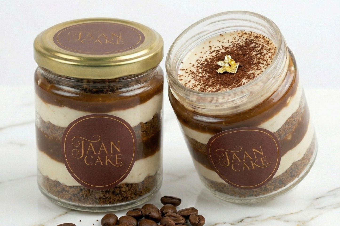 Coffee Cheesecake Jar Gourmet Jar [6 Layer] Jaan Media by Digital Gandhi